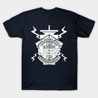 Philadelphia Experiment White USS Eldridge 174 Conspiracy T-Shirt